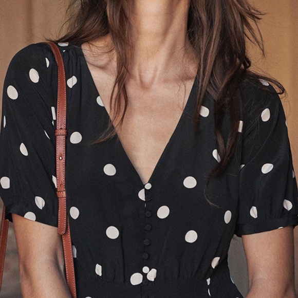 Sezane Sollie Polka Dot Dress - Picture 2 of 6